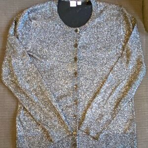 GAP Metallic Silver Women's Cardigan